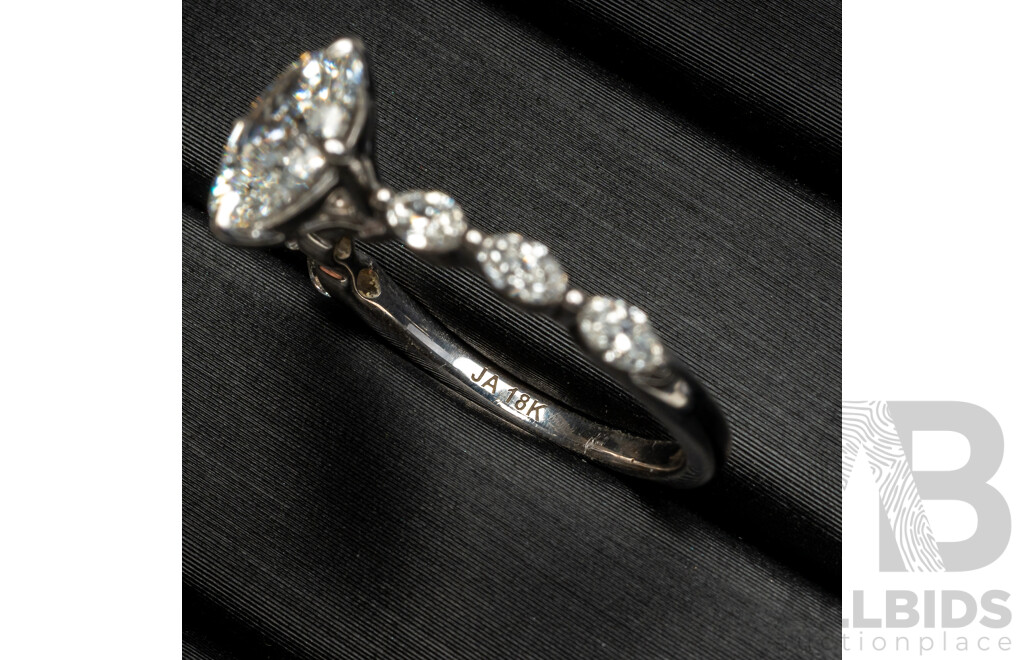 James Allen Lab Grown Diamond Engagement Ring, Est TDW 1.30ct, Size J, 2.59 Grams