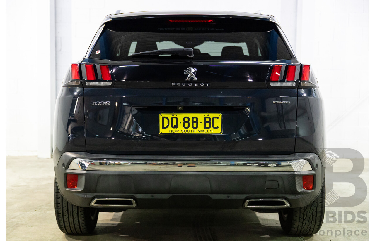 08/2017 Peugeot 3008 GT Line (FWD) P84 4d Wagon Cumulus Grey Metallic Turbo 1.6L