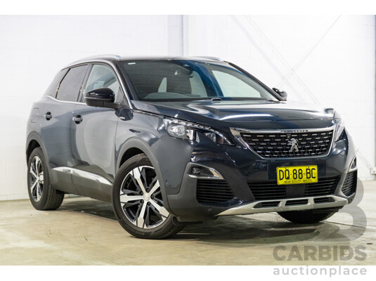 08/2017 Peugeot 3008 GT Line (FWD) P84 4d Wagon Cumulus Grey Metallic Turbo 1.6L