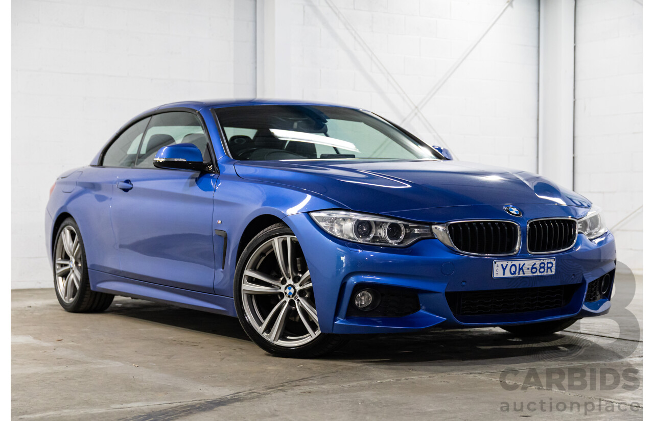 10/2014 BMW 420d M Sport F33 2d Convertible Estoril Blue Metallic Turbo Diesel 2.0L
