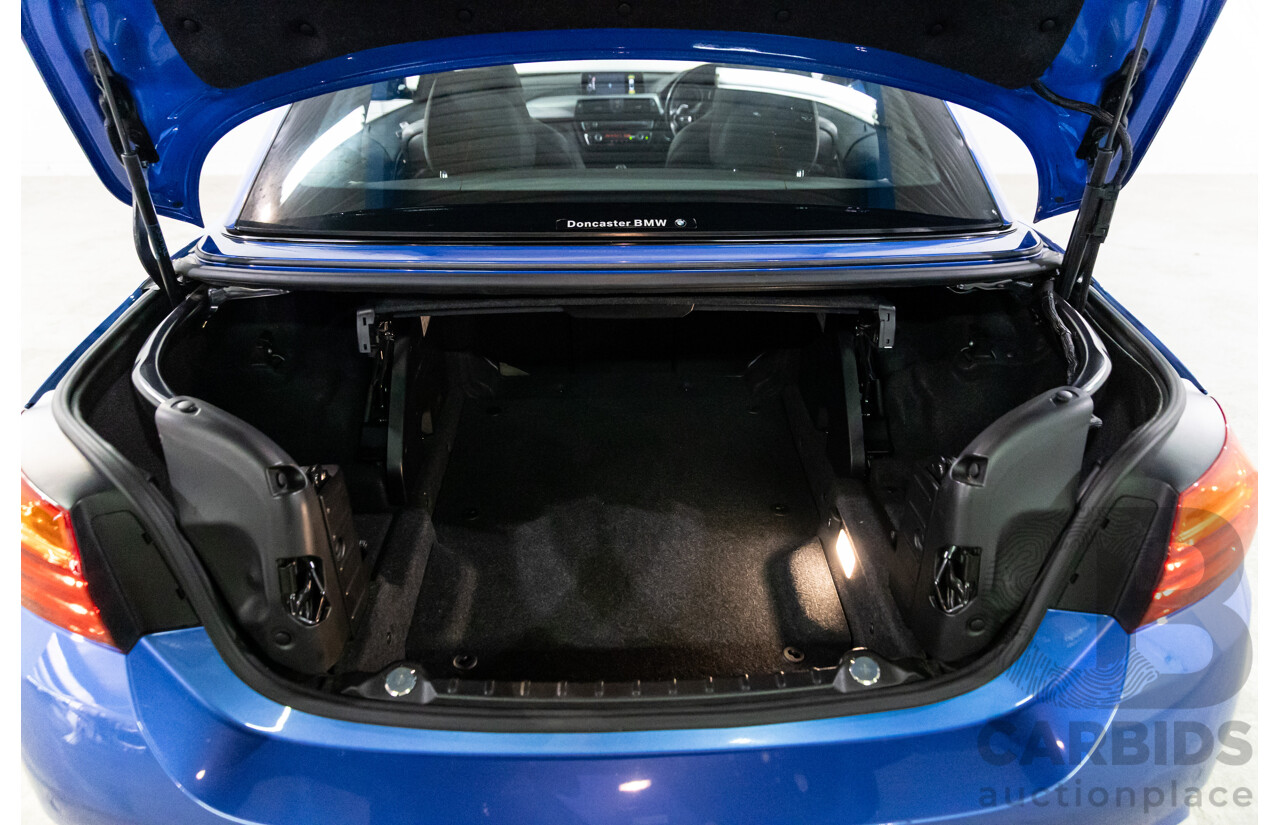 10/2014 BMW 420d M Sport F33 2d Convertible Estoril Blue Metallic Turbo Diesel 2.0L