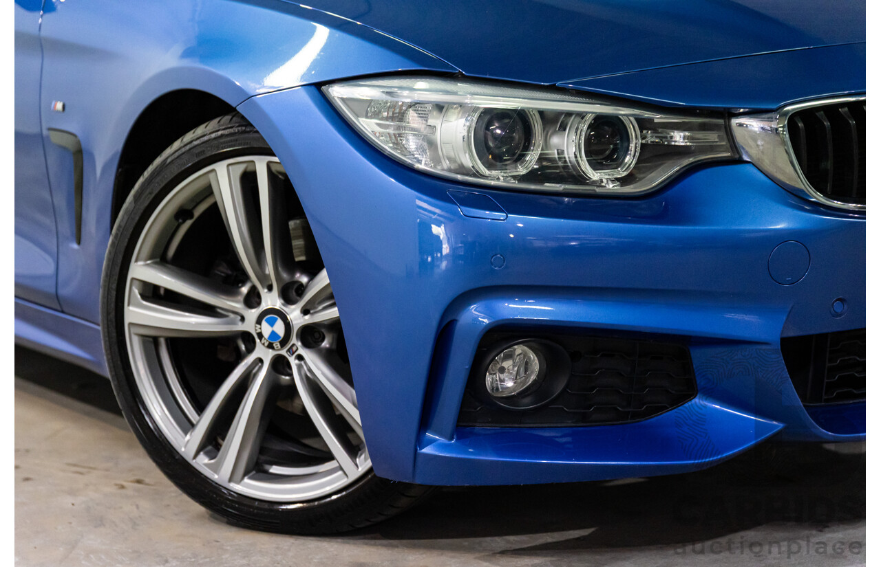 10/2014 BMW 420d M Sport F33 2d Convertible Estoril Blue Metallic Turbo Diesel 2.0L