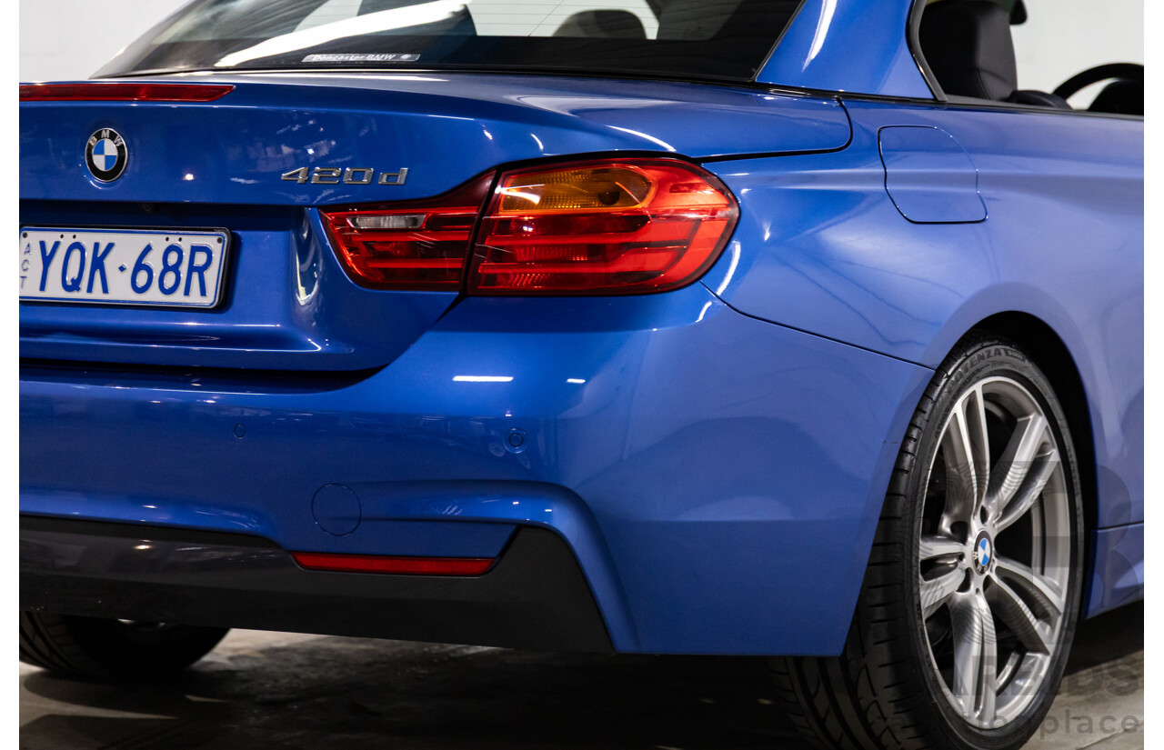 10/2014 BMW 420d M Sport F33 2d Convertible Estoril Blue Metallic Turbo Diesel 2.0L