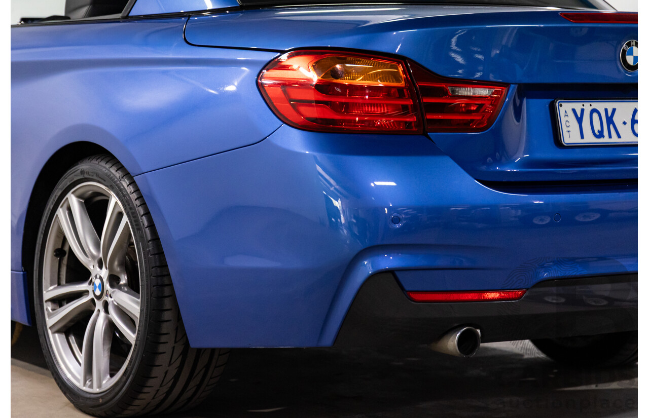 10/2014 BMW 420d M Sport F33 2d Convertible Estoril Blue Metallic Turbo Diesel 2.0L