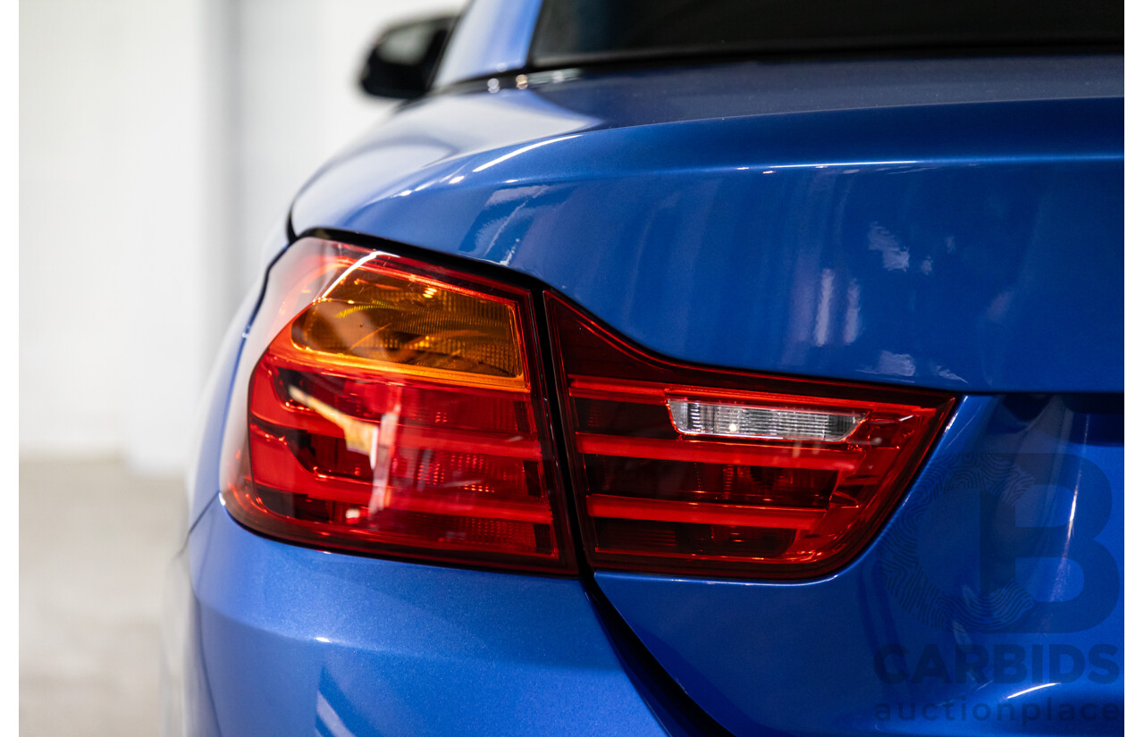 10/2014 BMW 420d M Sport F33 2d Convertible Estoril Blue Metallic Turbo Diesel 2.0L