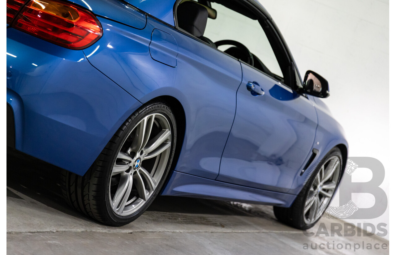 10/2014 BMW 420d M Sport F33 2d Convertible Estoril Blue Metallic Turbo Diesel 2.0L