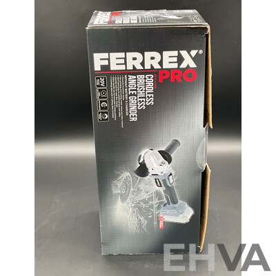 FERREX Pro 20V Cordless Brushless Angle Grinder - Skin Only
