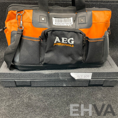 AEG BSS18C12Z Impact Wrench & Impact Driver with Battery, Charger and Carry Bag & a Case of Impact Socket Set