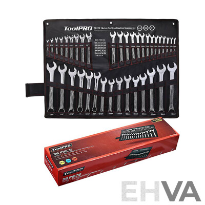 ToolPRO 38 Piece Metric/ Sae Combination Spanner Set