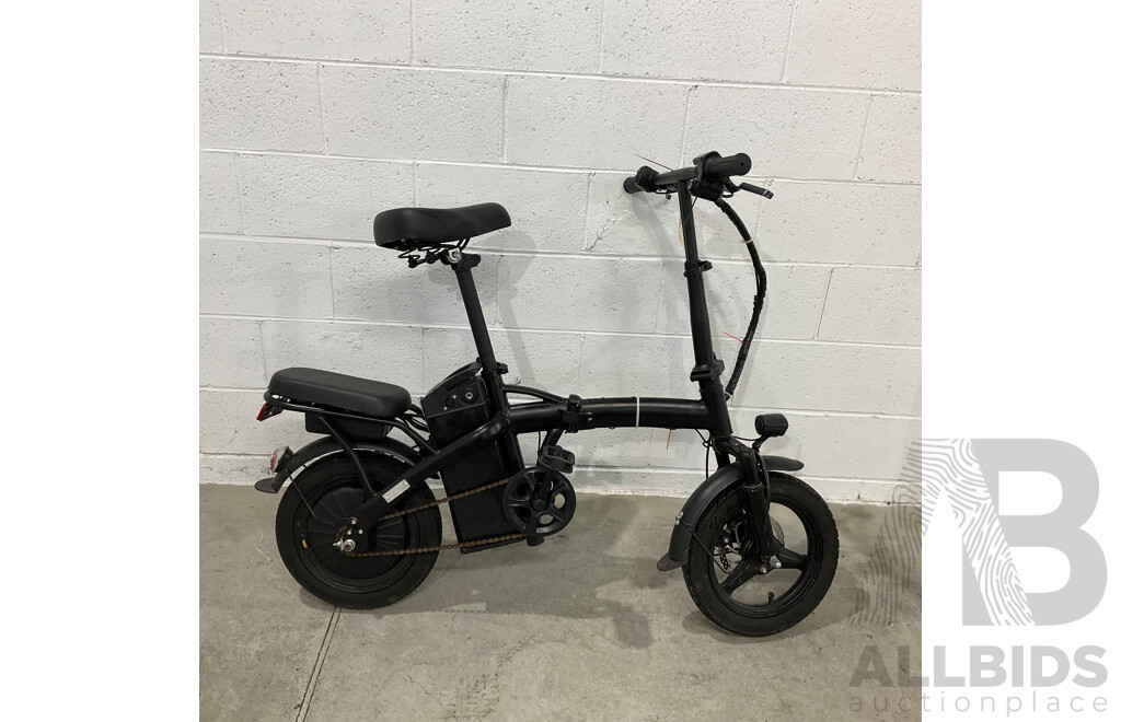 TDT013Z Black Foldable E-Bike