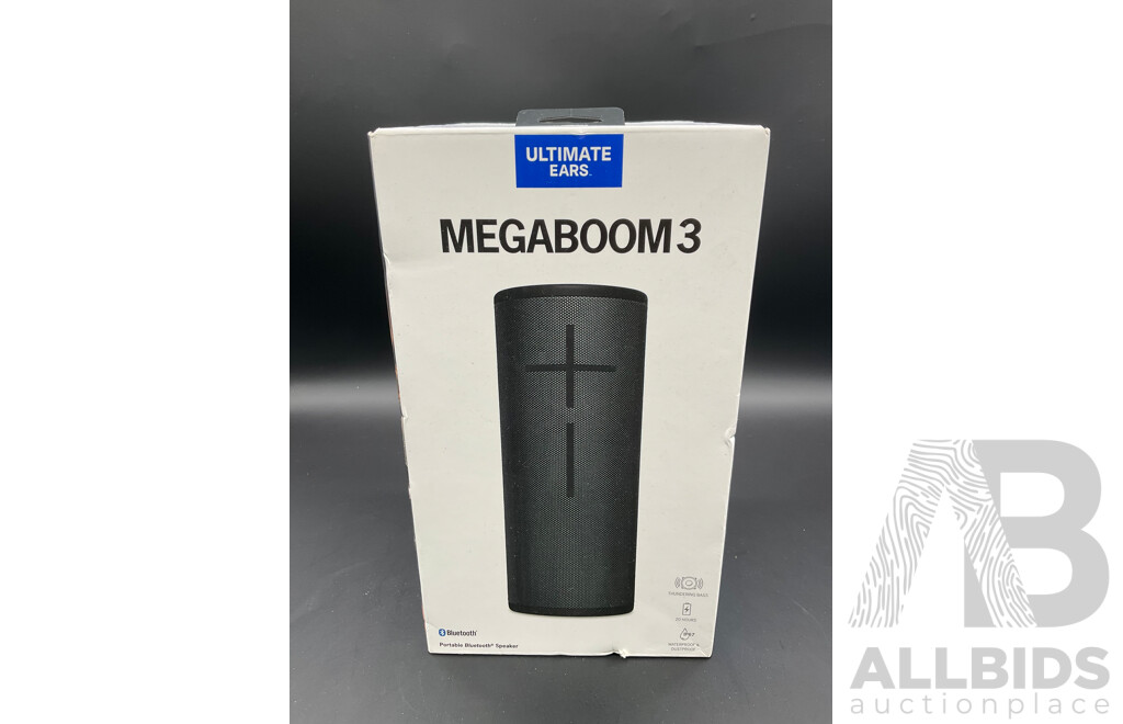 ULTIMATE EARS MegaBoom3 Portable Bluetooth Speaker - Black