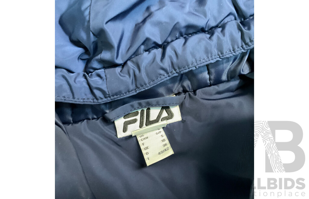 Fila Puffer Hooded Size S Jacket