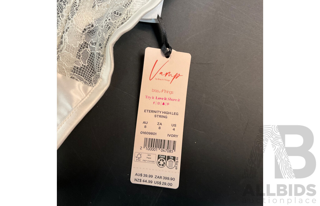 Assorted Vamp Collection by Bras N Things -  Various Sizes - Lot of 6