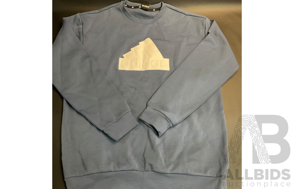 Assorted Adidas, Under Armour Apparels - Sizes M, L, XL - Lot of 5