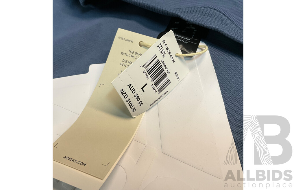 Assorted Adidas, Under Armour Apparels - Sizes M, L, XL - Lot of 5