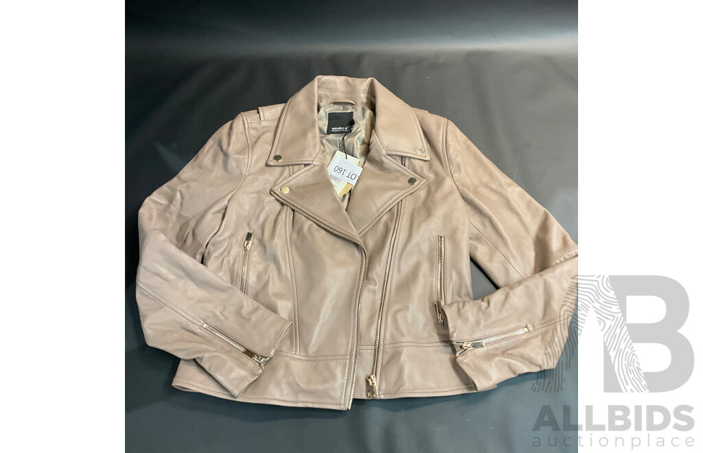 MARCS Brie Leather Biker Jacket - ORP $599.95