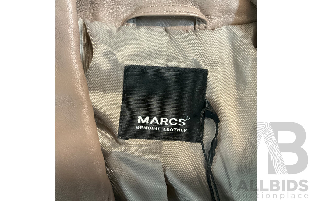 MARCS Brie Leather Biker Jacket - ORP $599.95