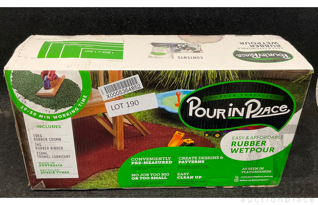 Pour in Place Forest Green Wetpour Rubber Surfacing