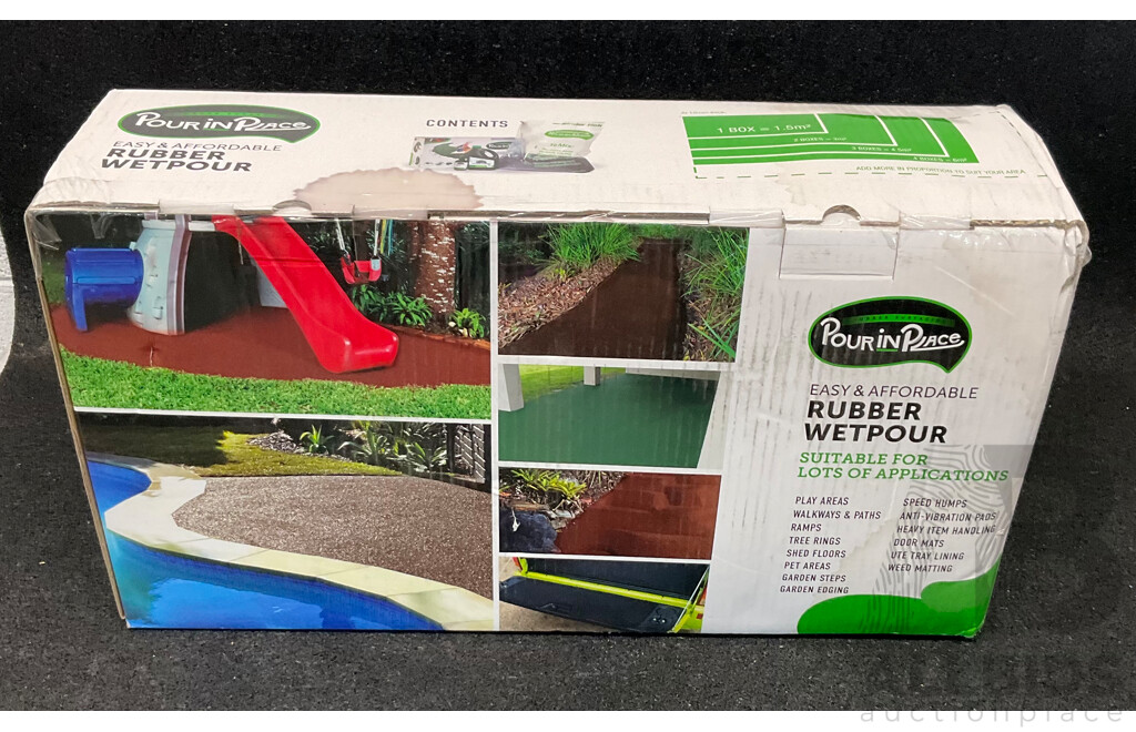 Pour in Place Forest Green Wetpour Rubber Surfacing