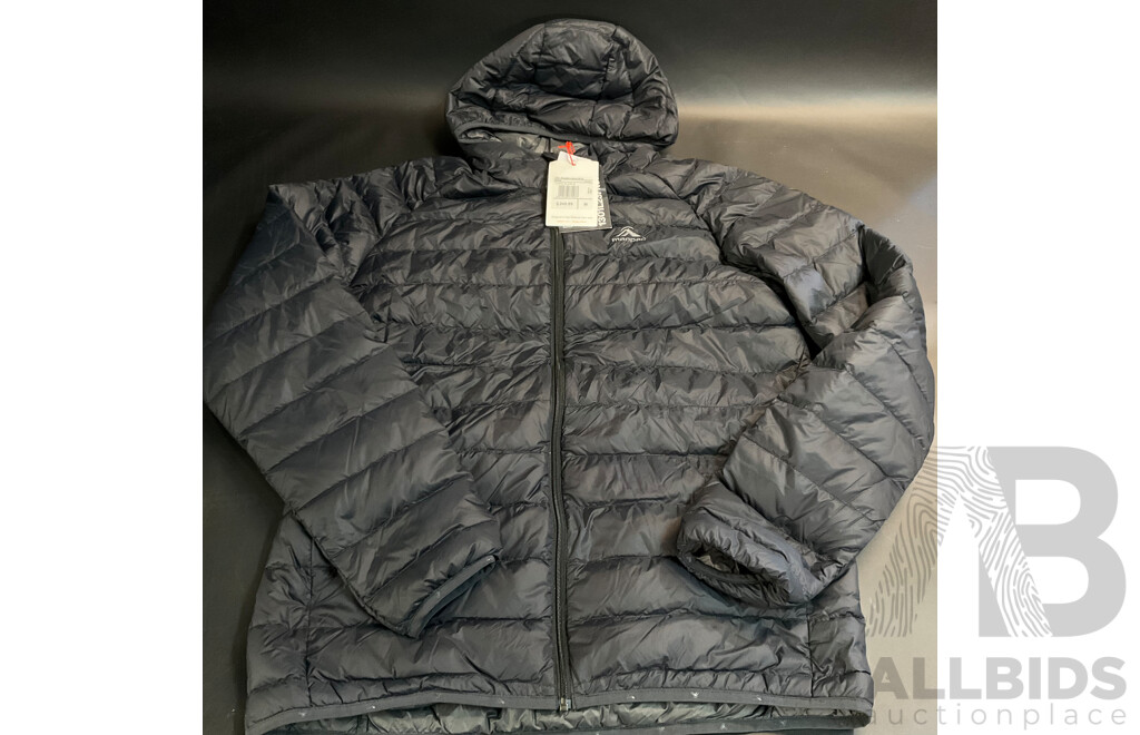 MACPAC Uber Hooded Jacket M V2 - Black - Size M - ORP$249.99