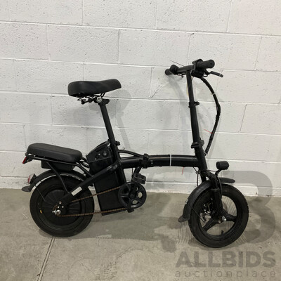 TDT013Z Black Foldable E-Bike