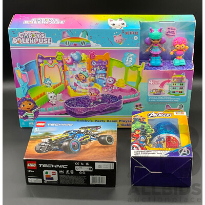 LEGO Technic (42164), MARVEL Avengers Ceramic Mug and CABBY'S DOLLHOUSE Play Set - Lot of 3