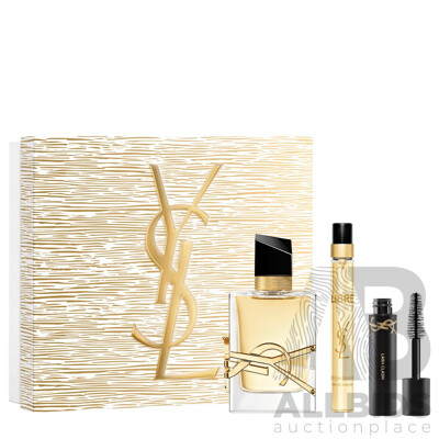 YVES SAINT LAURENT Libre 50ml Eau De Parfum Trio Holiday Set with Mascara