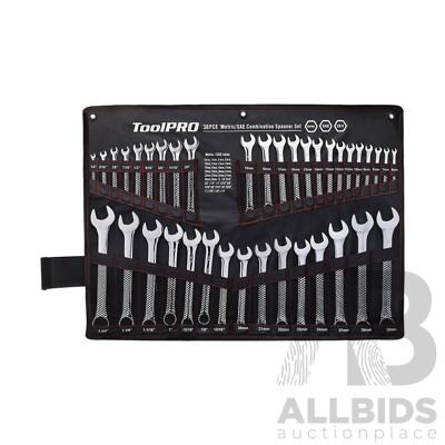 ToolPRO 38 Piece Metric/ Sae Combination Spanner Set