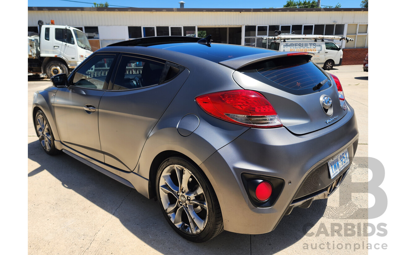 6/2016 Hyundai Veloster  FS4 SERIES 2 3d Coupe Grey 1.6L