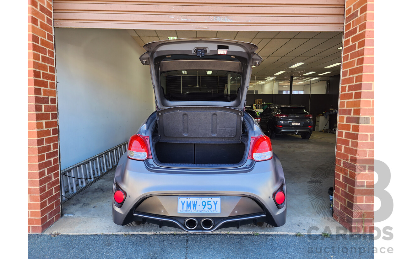 6/2016 Hyundai Veloster  FS4 SERIES 2 3d Coupe Grey 1.6L