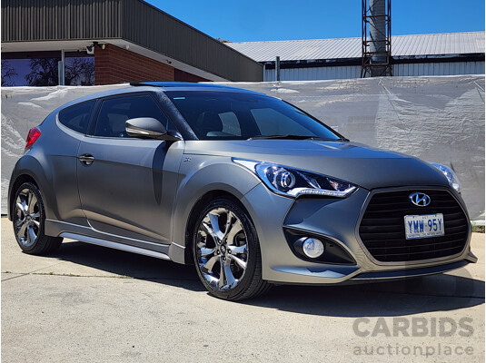 6/2016 Hyundai Veloster  FS4 SERIES 2 3d Coupe Grey 1.6L