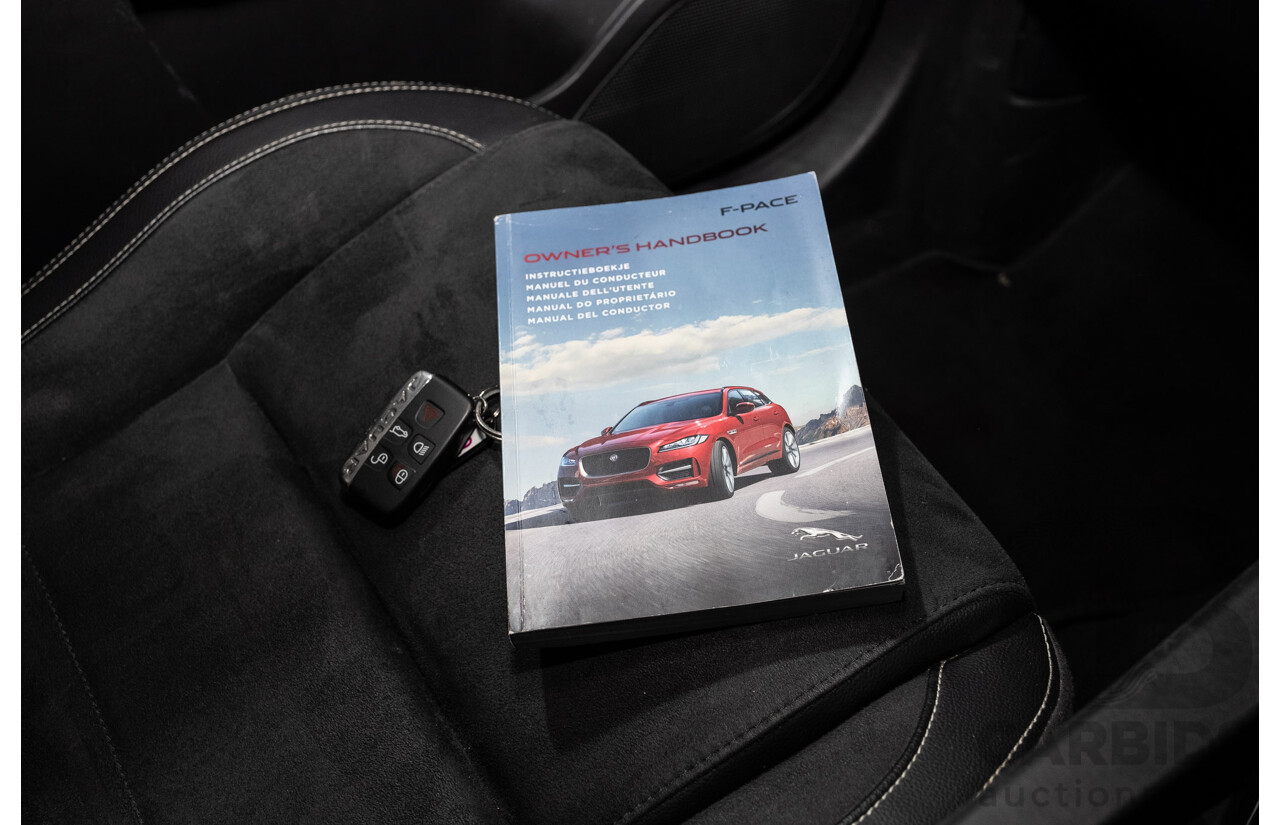 05/2018 Jaguar F-Pace 35t S (AWD 280kW) X761 MY18.5 4d Wagon Indus Silver Metallic Supercharged V6 3.0L