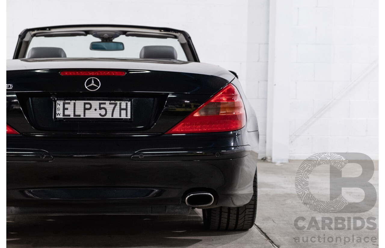 09/2005 Mercedes-Benz SL350 (RWD) R230 2D Convertible Obsidian Black Metallic V6 3.7L