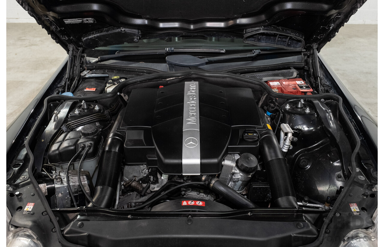 09/2005 Mercedes-Benz SL350 (RWD) R230 2D Convertible Obsidian Black Metallic V6 3.7L