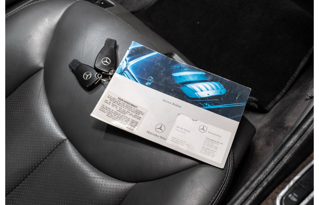 09/2005 Mercedes-Benz SL350 (RWD) R230 2D Convertible Obsidian Black Metallic V6 3.7L