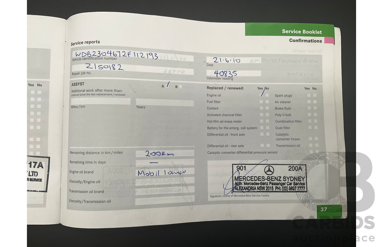 09/2005 Mercedes-Benz SL350 (RWD) R230 2D Convertible Obsidian Black Metallic V6 3.7L