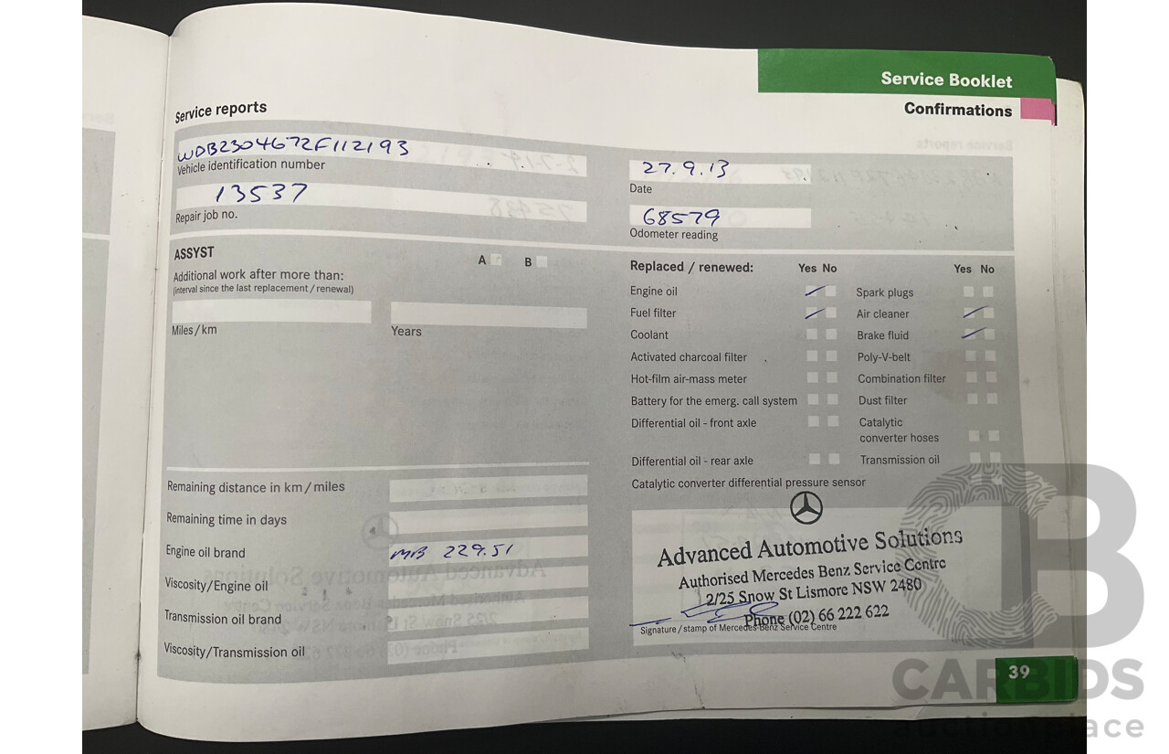 09/2005 Mercedes-Benz SL350 (RWD) R230 2D Convertible Obsidian Black Metallic V6 3.7L