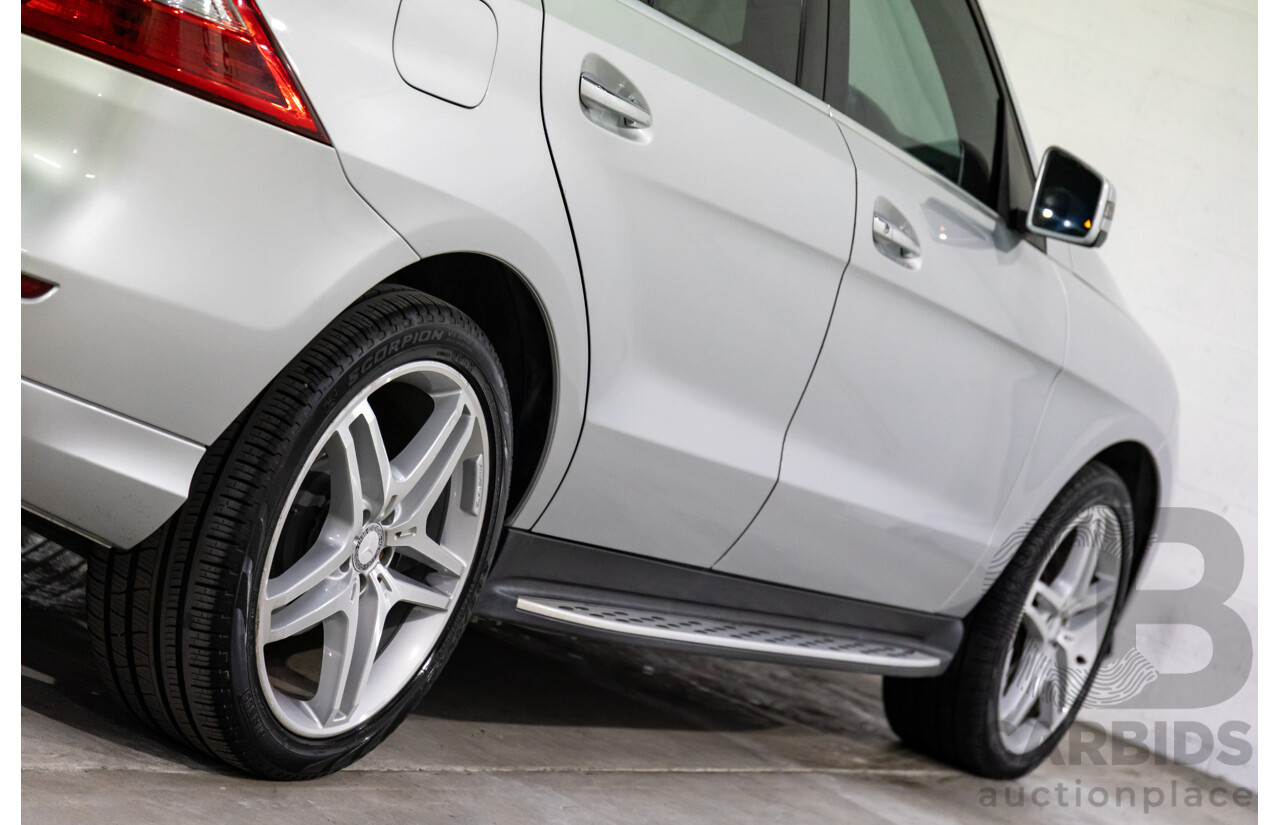 06/2015 Mercedes-Benz ML 350CDI Bluetec (4x4) 166 MY14 4d Wagon Iridium Silver Metallic Turbo Diesel V6 3.0L