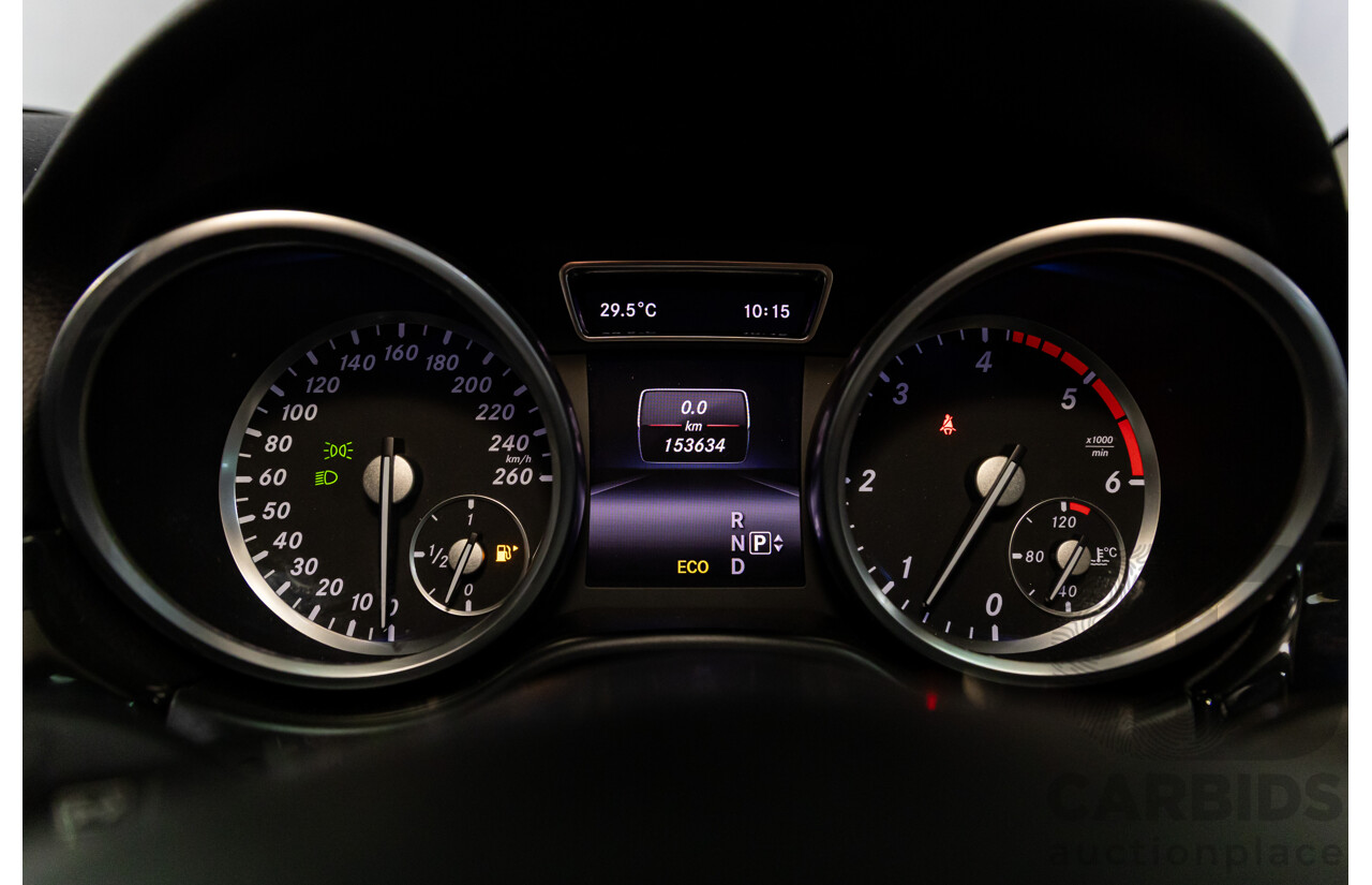 06/2015 Mercedes-Benz ML 350CDI Bluetec (4x4) 166 MY14 4d Wagon Iridium Silver Metallic Turbo Diesel V6 3.0L