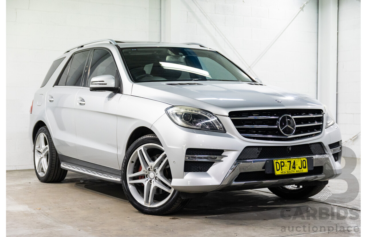 06/2015 Mercedes-Benz ML 350CDI Bluetec (4x4) 166 MY14 4d Wagon Iridium Silver Metallic Turbo Diesel V6 3.0L