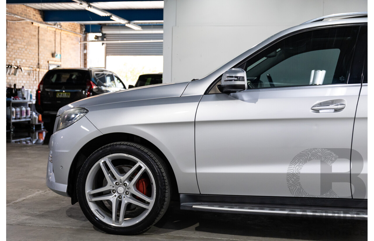 06/2015 Mercedes-Benz ML 350CDI Bluetec (4x4) 166 MY14 4d Wagon Iridium Silver Metallic Turbo Diesel V6 3.0L