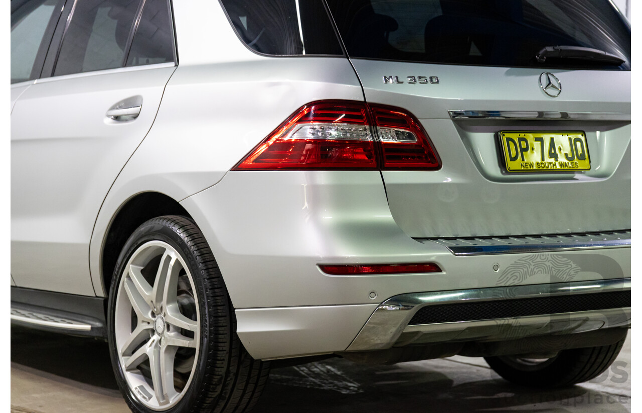 06/2015 Mercedes-Benz ML 350CDI Bluetec (4x4) 166 MY14 4d Wagon Iridium Silver Metallic Turbo Diesel V6 3.0L