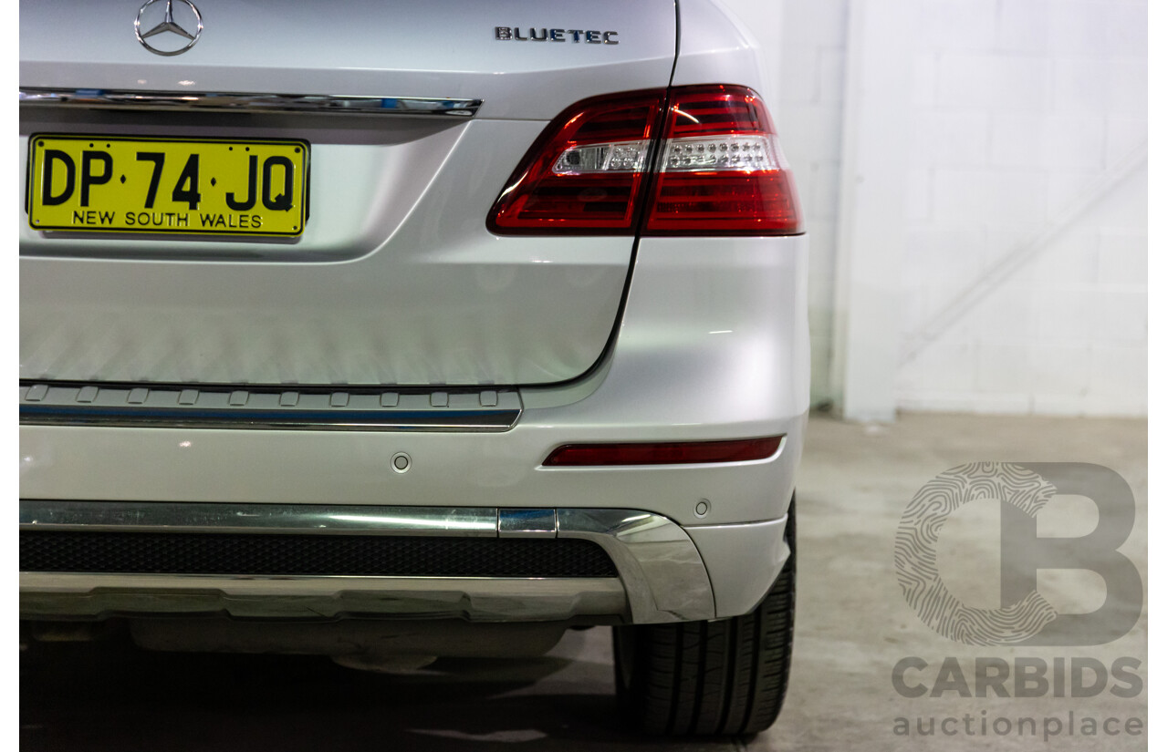 06/2015 Mercedes-Benz ML 350CDI Bluetec (4x4) 166 MY14 4d Wagon Iridium Silver Metallic Turbo Diesel V6 3.0L