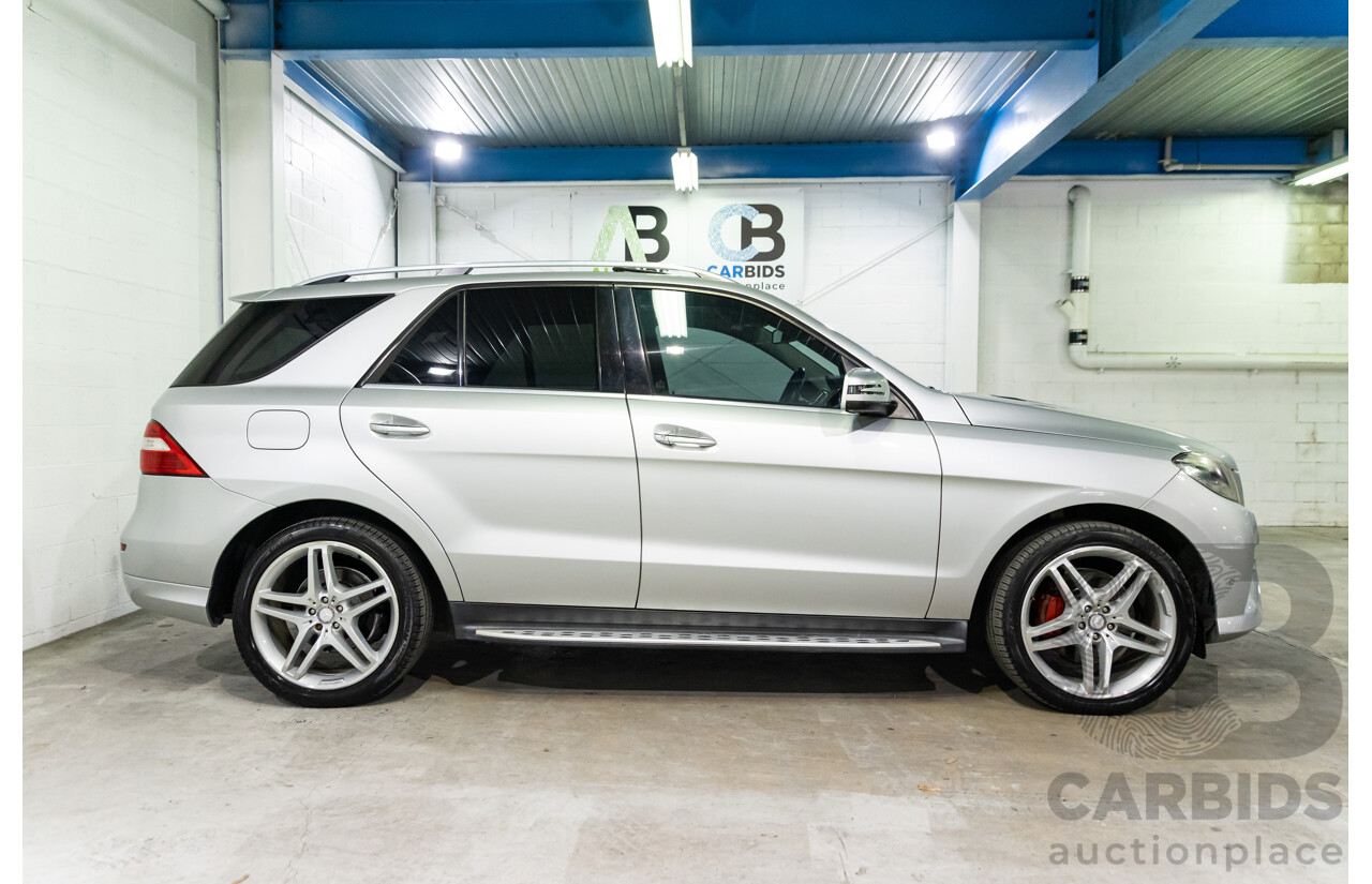 06/2015 Mercedes-Benz ML 350CDI Bluetec (4x4) 166 MY14 4d Wagon Iridium Silver Metallic Turbo Diesel V6 3.0L