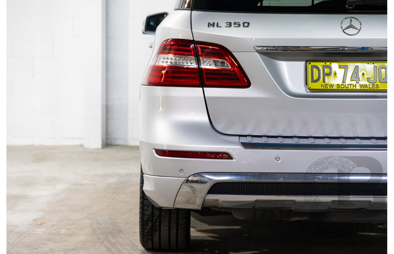 06/2015 Mercedes-Benz ML 350CDI Bluetec (4x4) 166 MY14 4d Wagon Iridium Silver Metallic Turbo Diesel V6 3.0L