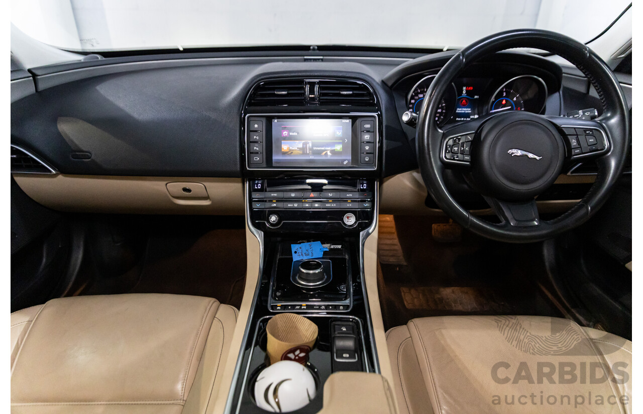 11/2016 Jaguar XE 20d Prestige (RWD) MY17 4d Sedan Dark Sapphire Blue Turbo Diesel 2.0L