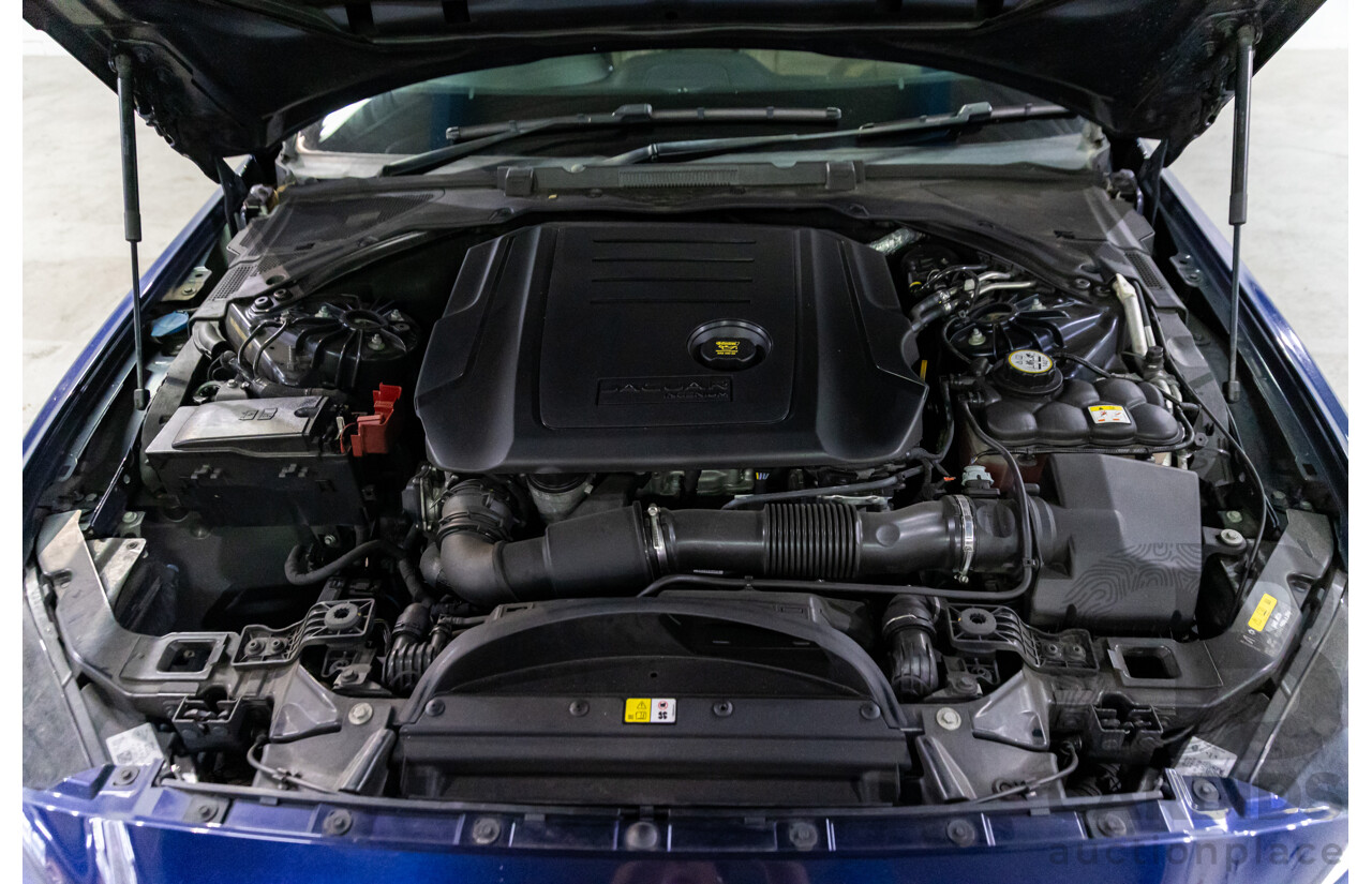 11/2016 Jaguar XE 20d Prestige (RWD) MY17 4d Sedan Dark Sapphire Blue Turbo Diesel 2.0L