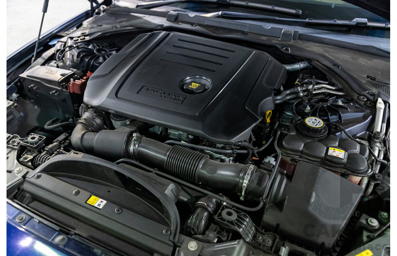 11/2016 Jaguar XE 20d Prestige (RWD) MY17 4d Sedan Dark Sapphire Blue Turbo Diesel 2.0L