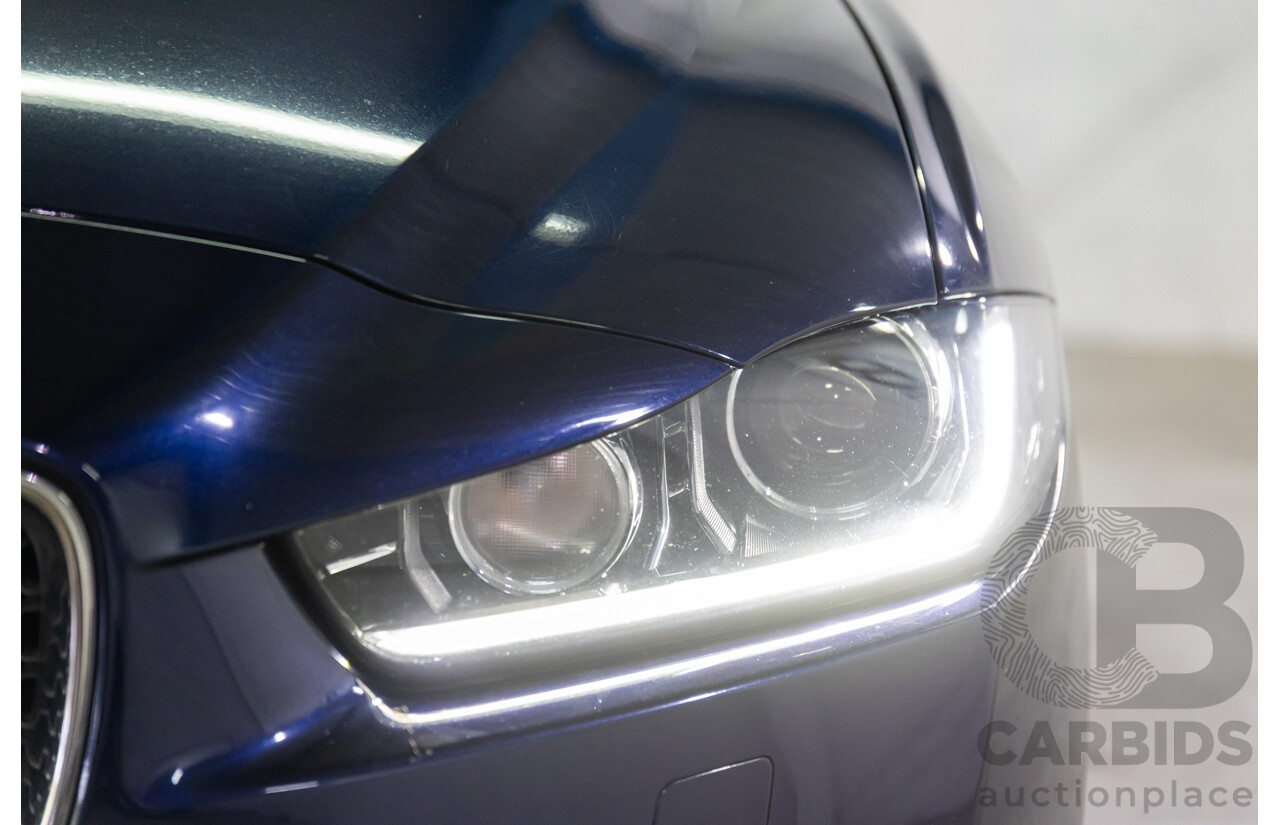 11/2016 Jaguar XE 20d Prestige (RWD) MY17 4d Sedan Dark Sapphire Blue Turbo Diesel 2.0L