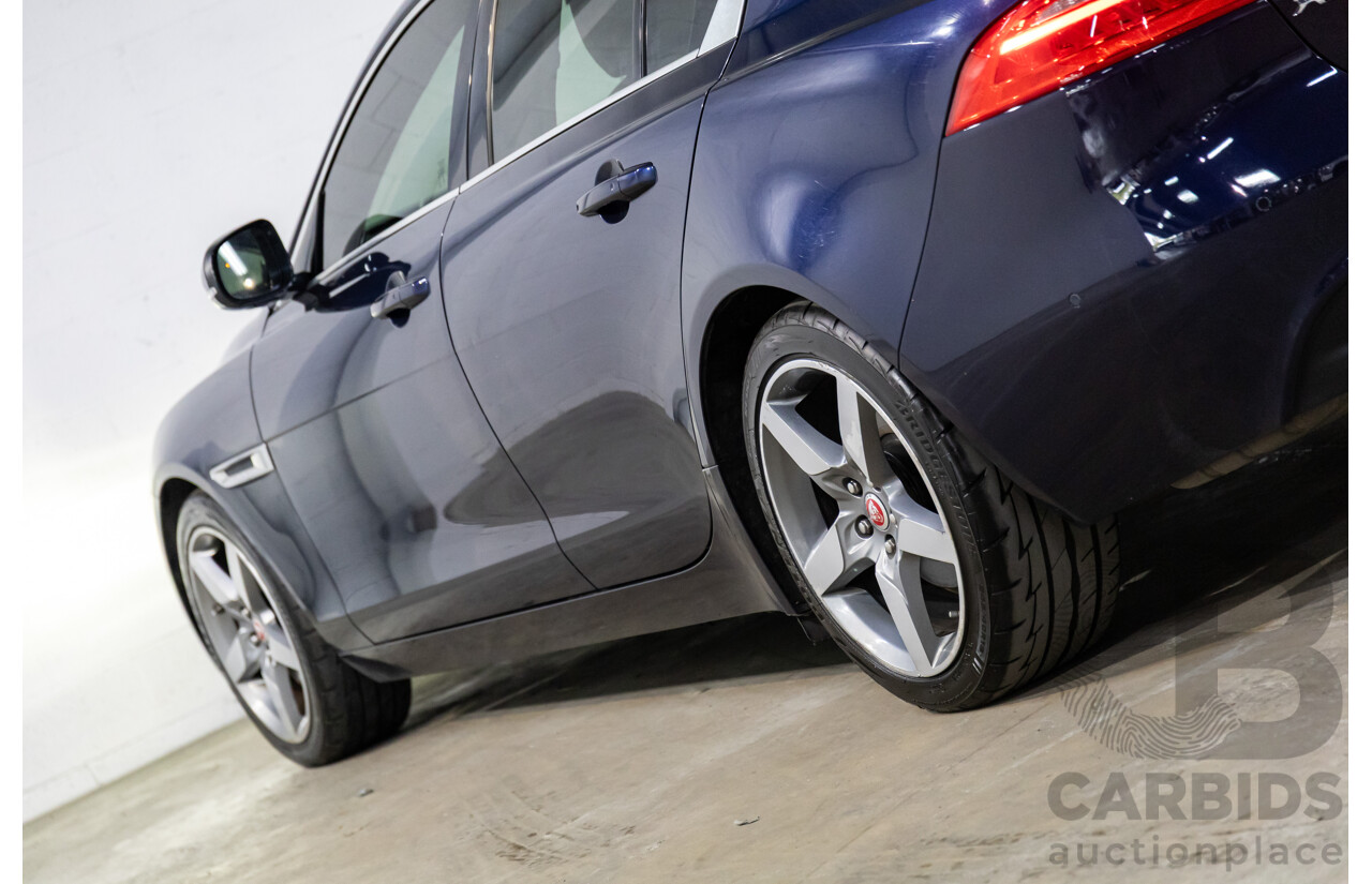 11/2016 Jaguar XE 20d Prestige (RWD) MY17 4d Sedan Dark Sapphire Blue Turbo Diesel 2.0L